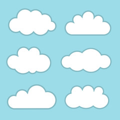 Clouds. Vector illustration