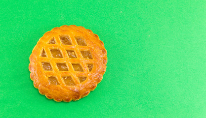 Sweet apple pie round cookie