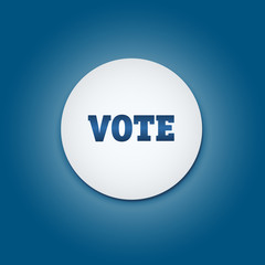 Vote election campaign badge button