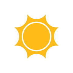 Sun icon vector