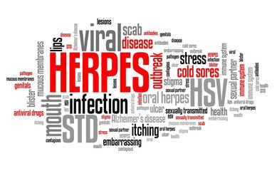 Herpes STD - obrazy, fototapety, plakaty