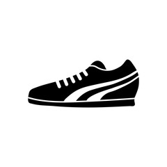 Running Shoe Icon on White Background. Vector illustration