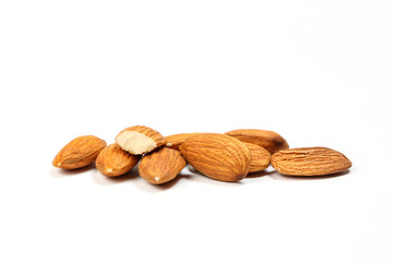 Almonds healthy whole nuts