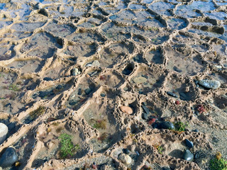 A landscape of puddles