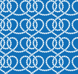 Vector seamless pattern of ropes