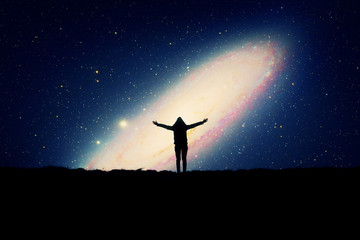 Girl watching the stars.