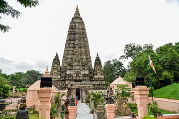 Entrance to Mahabodhi Temple Complex in Bodh Gaya, India