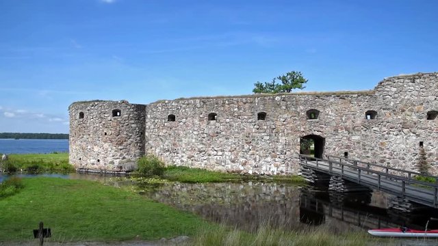 Kronobergs castle ruin in the smaland region of Sweden close to the city of Vaxjo.