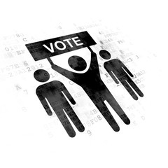 Politics concept: Election Campaign on Digital background