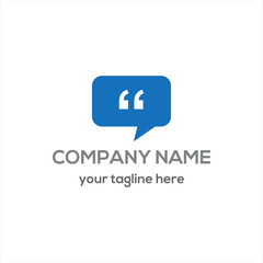 Fototapeta premium Chat Bubble Logo Vector