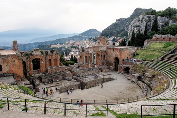 Italien - Sizilien - Taormina - Griechisches Theater (Teatro Greco)