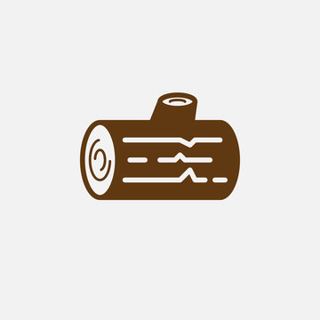 Wood icon vector, log solid logo illustration, pictogram isolated on white