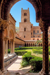 Italien - Sizilien - Monreale - Kreuzgang des Benediktinerklosters