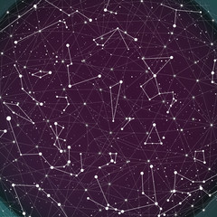 Fototapeta premium Star constellation background