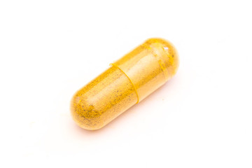 herbal medicine capsule isolated