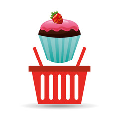 sweet cupcake basket