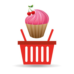sweet cupcake basket