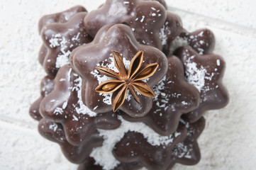Chocolate gingerbread star 