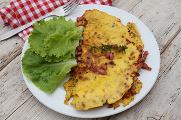 omelette aux lardons 10082016