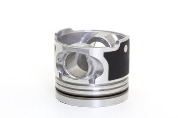 auto piston parts white background isolated