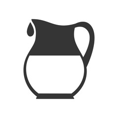 pitcher liquid drink icon vector graphic
