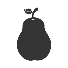 pear fruit food icon vector graphic