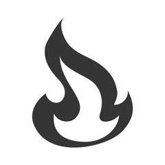 flame fire burn icon vector graphic