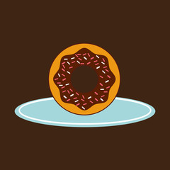 hand holding a tray of donuts