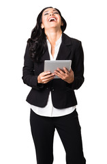 Businesswoman on White