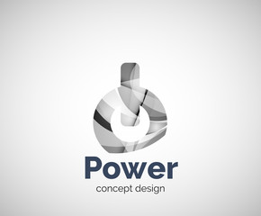 Power button logo template