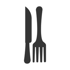 fork knife silverware icon vector graphic