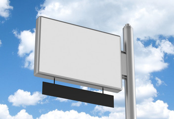 Outdoor Advertising Displays. Rolling Poster Display 3D Illustration. Advertising Industry Object.
