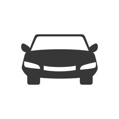 car front automobile auto vehicle icon vector graphic