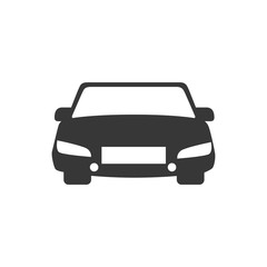 car auto front icon vector graphic