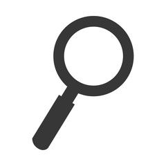 magnifying glass lupe icon vector graphic