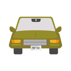 car auto front icon vector graphic