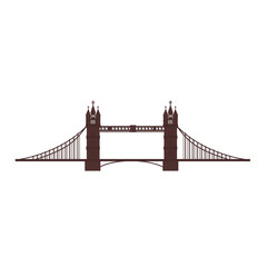 london tower bridge icon vector graphic
