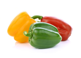 pepper on white  background