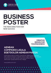 Vector Business poster. Flyer template. Poster for your business. Cover presentation