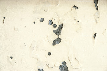 Yellow concrete wall wheathered texture
