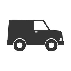 van wagon delivery icon vector graphic