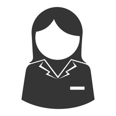 women support uniform icon vector graphic