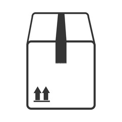 box package top  icon vector graphic