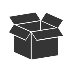 box package open icon vector graphic