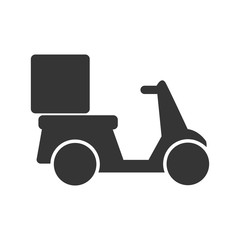 scooter transport delivery icon vector graphic