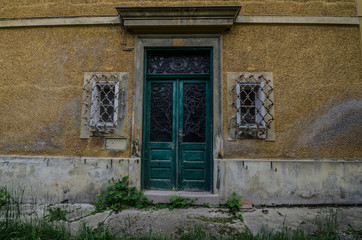 eingang in haus von schloss