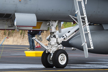 F/A-18 Hornet, tren de aterrizaje delantero
