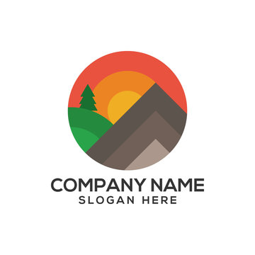 Adventure and Nature logo vector