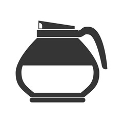coffee pot cafe tea icon vector graphic