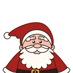 christmas santa claus icon vector graphic